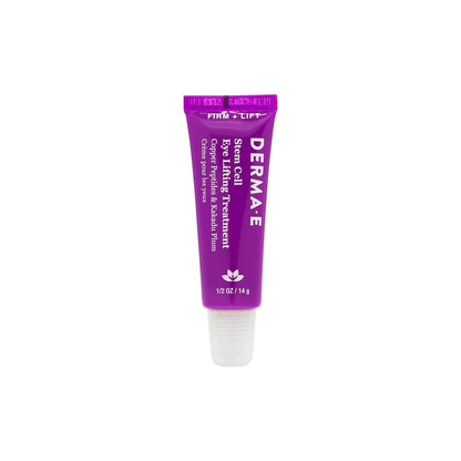Derma E Tratamiento de Ojos con Células Madre para Levantar – Crema Multi-Acción para Reafirmar y Reducir Arrugas para Bajo los Ojos y Párpados Superiores - Hidratante y Revitalizante, 14g