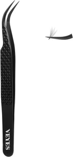 VEYES INC Pinzas de pestañas para extensiones de pestañas, pinzas d...