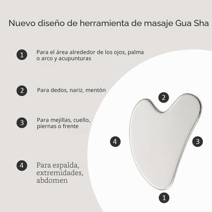 Yeamon Gua Sha - Juego de herramientas faciales y rodillos faciales...