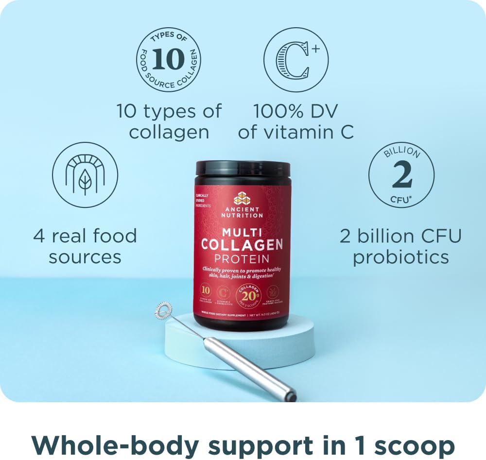 Ancient Nutrition - Péptidos de colágeno en polvo, proteína multi-c...