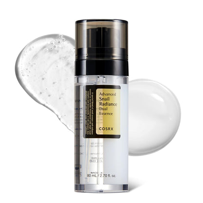 COSRX Mucina de Caracol 74% + Niacinamida 5% Doble Esencia, Suero Facial Antienvejecimiento para Piel Opaca, Piel Sensible, No Testado en Animales, Cuidado de la Piel Coreano, Regalos para Mujeres