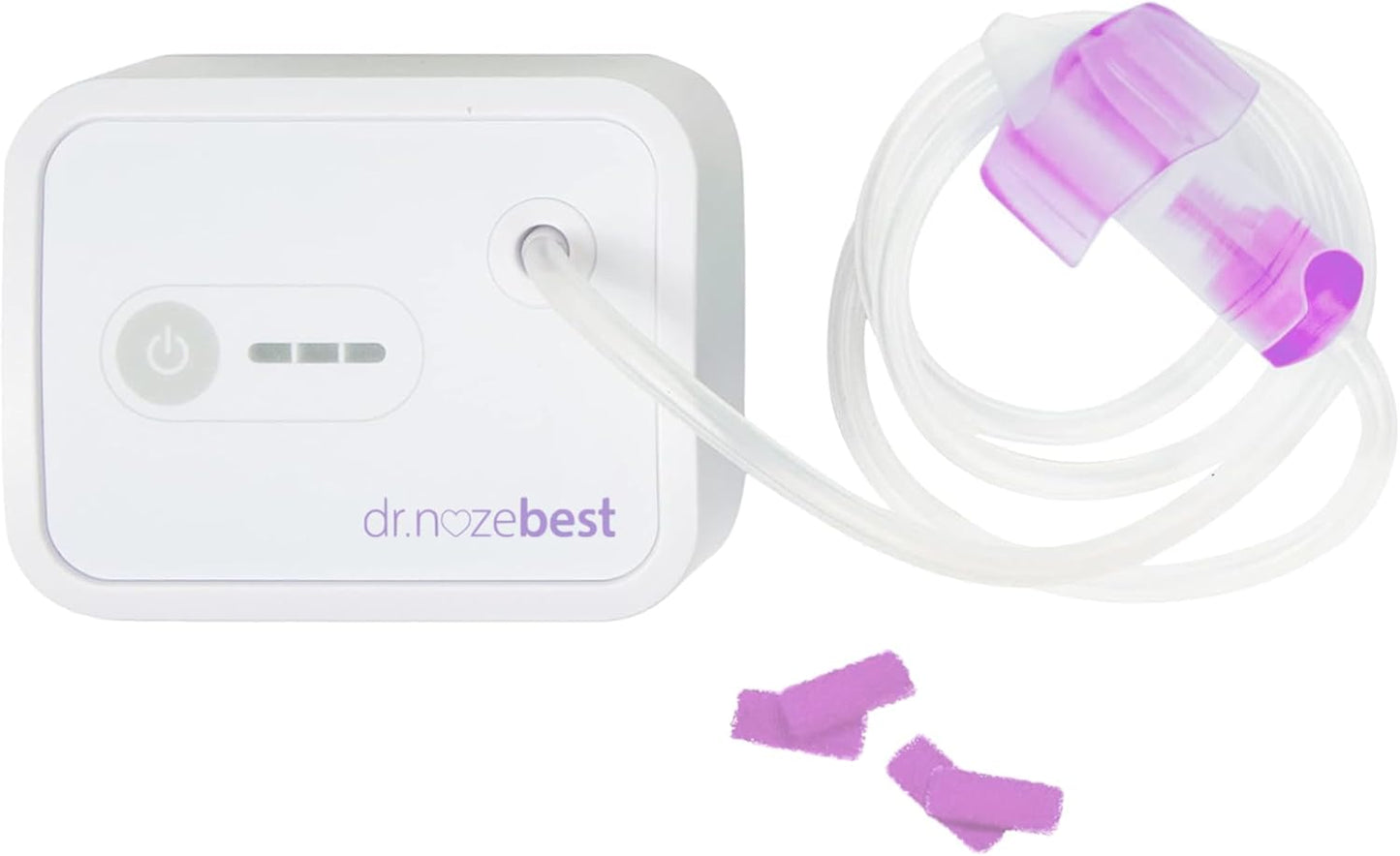 Dr. Noze Best Paquete del primer año del bebé | Aspirador nasal eléctrico para bebés diseñado por pediatras con pieza nasal para recién nacidos y 40 filtros | Registro de bebé esencial para aliviar la