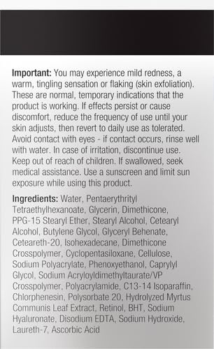 Neutrogena - Crema facial regeneradora de retinol y ácido hialurónico para reparación rápida de arrugas y crema hidratante para el cuello antiarrugas, con ácido hialurónico y retinol, 1.7 onzas
