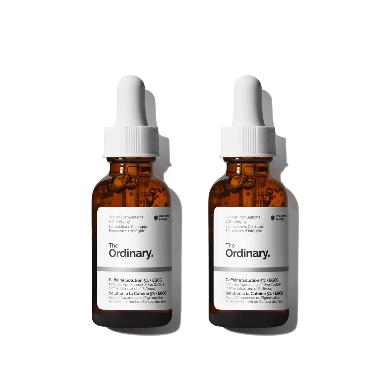 The Ordinary Caffeine Solution 5% + EGCG, Depuffing Eye Serum for D...