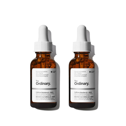 The Ordinary Caffeine Solution 5% + EGCG, Depuffing Eye Serum for D...