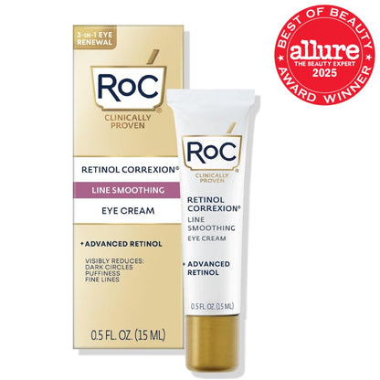 RoC Retinol Correxion - Crema para debajo de los ojos para ojeras y...