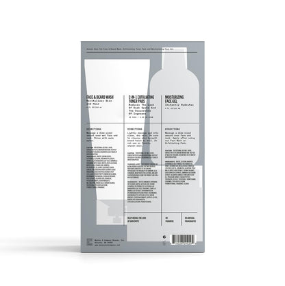 Kit de cuidado de la piel facial Bevel para hombres - Kit de rutina...