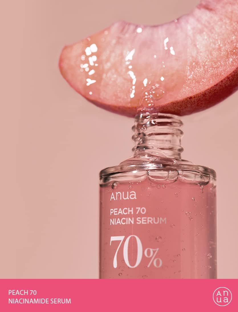 Suero Anua Peach 70 Niacinamida 30ml / suero facial hidratante y aclarar / belleza limpia diaria (1.01 fl. oz.)