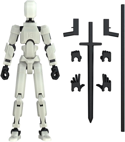 MerryXD T13 Figura de acción 3D, muñeco de ensamblaje completado No...