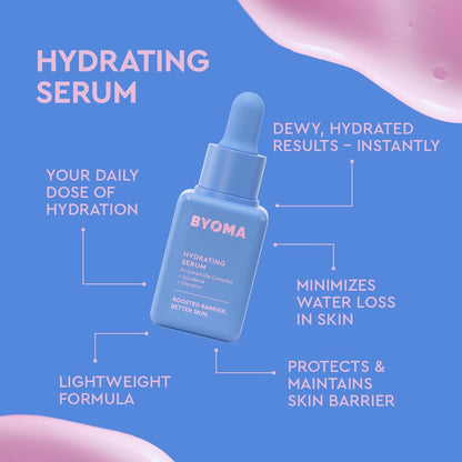 BYOMA Set Tan Hidratante - Set de Reparación de Barrera para el Cuidado de la Piel - Limpiador Cremoso en Gel, Suero Facial Hidratante y Crema Facial de Ceramida para Piel Seca - Antiarrugas, Cuidado