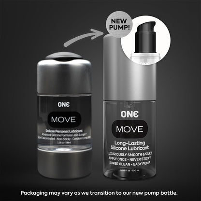 One Condones One Move Lubricante, 3.4 fl oz, paquete de 3