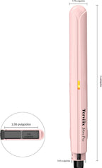 Terviiix Mini plancha plana para el cabello, temperatura ajustable,...