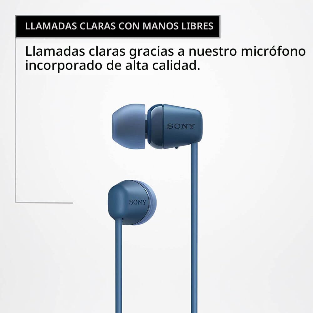 Sony WI-C100 Auriculares inalámbricos con Bluetooth con micrófono i...
