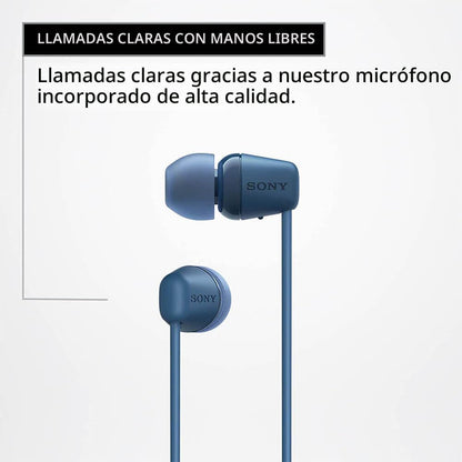Sony WI-C100 Auriculares inalámbricos con Bluetooth con micrófono i...