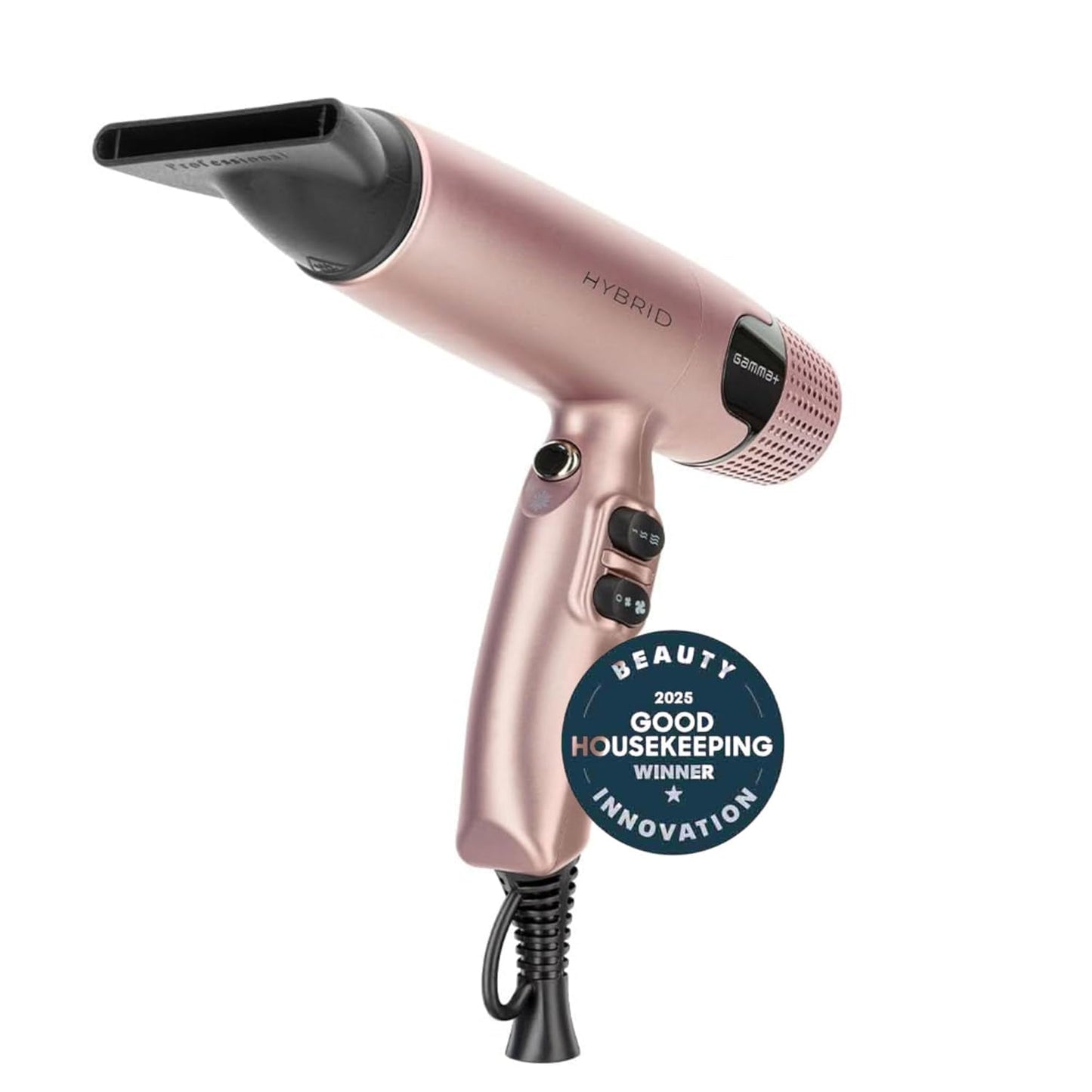 GAMMA+ Secador de pelo profesional híbrido ligero, tecnología iónic...