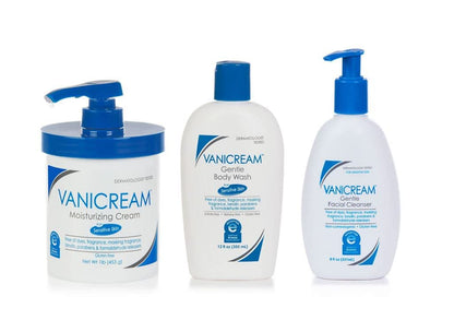 Vanicream Crema hidratante con bomba (16 onzas), gel de baño suave...