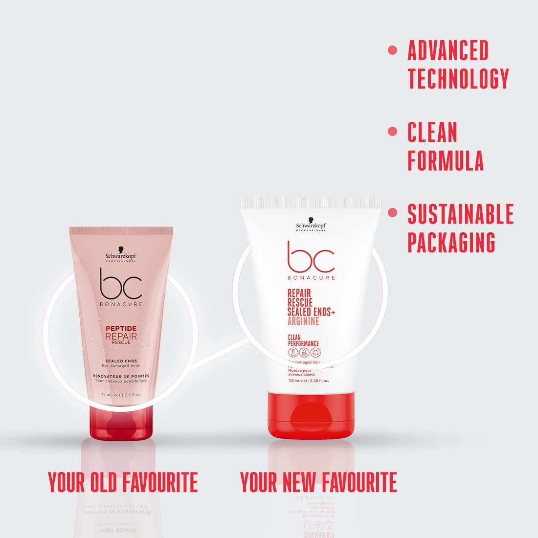 BC BONACURE Peptide Repair Rescue - Extremos sellados, 3.38 onzas (3.4 fl oz)