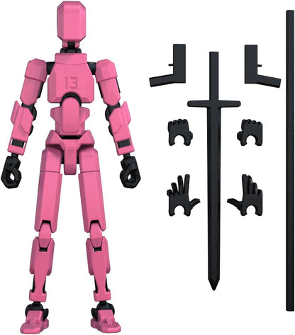 MerryXD T13 Figura de acción 3D, Muñeco Dummy Nova Titan Lucky 13 F...