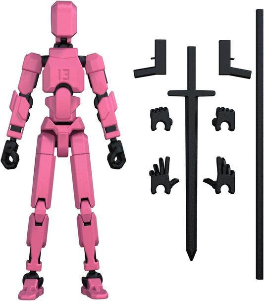 MerryXD T13 Figura de acción 3D, Muñeco Dummy Nova Titan Lucky 13 F...