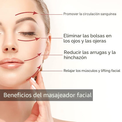 Yeamon Gua Sha - Juego de herramientas faciales y rodillos faciales...