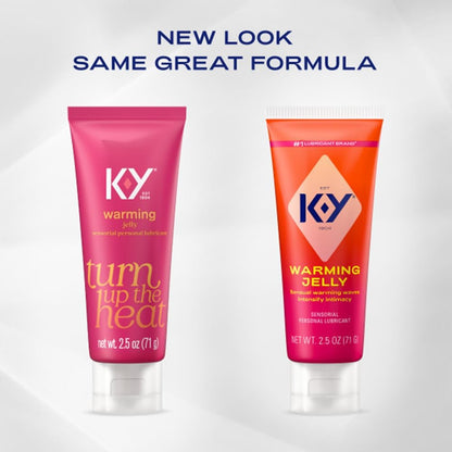 K-Y Warming Jelly - Fórmula a base de glicerina de 2.5 onzas líquid...