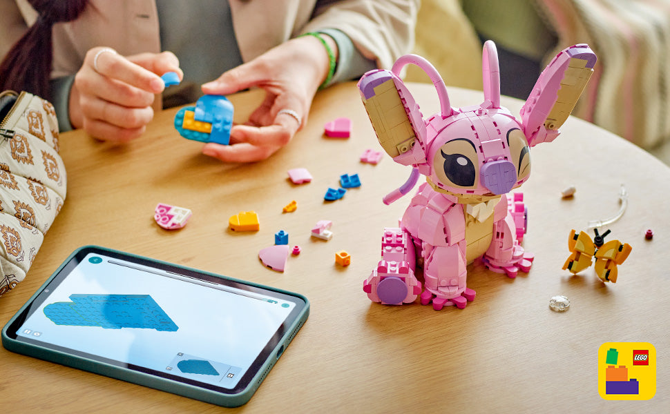 LEGO Disney Angel Lilo & Stitch Juguete para niños, decoración de habitación y juego de construcción para niñas y niños, a partir de 9 años, idea de regalo de cumpleaños para jóvenes fanáticos que