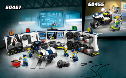 LEGO City Persecución de Barcos Policiales - Juguete de construcción para niños, juego de simulación para niños y niñas, a partir de 6 años, bloques de construcción con 2 juguetes de barcos flotantes