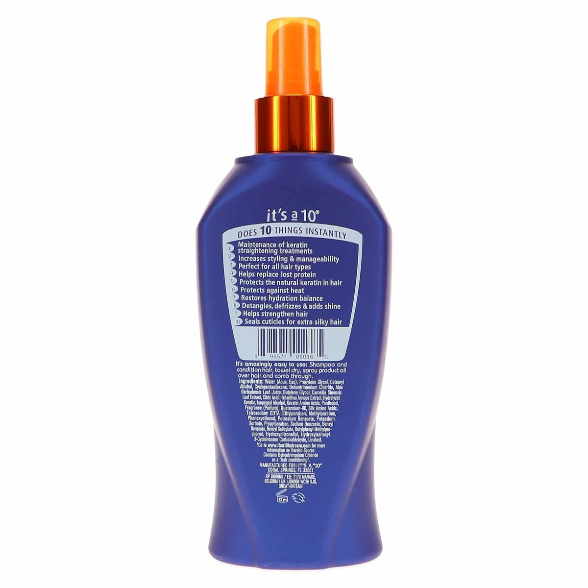 It's a 10 Haircare Miracle Leave-In Plus - Aerosol de queratina...