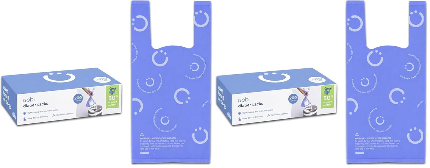 Sacos de pañales desechables Ubbi, con aroma a lavanda, lengüetas f...