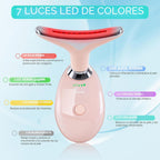 Doset - Masajeador con terapia de luz roja para rostro y cuello, va...