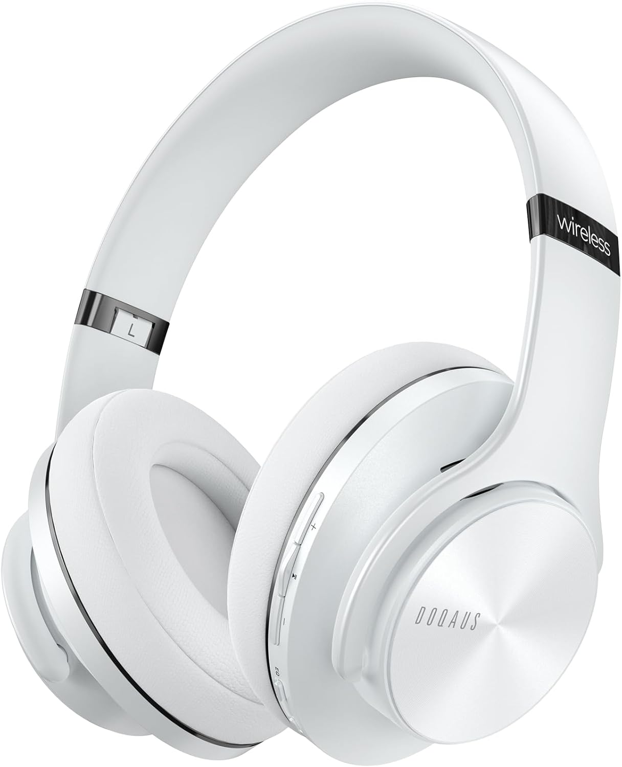 DOQAUS Auriculares Bluetooth sobre la oreja, tiempo de reproducción...
