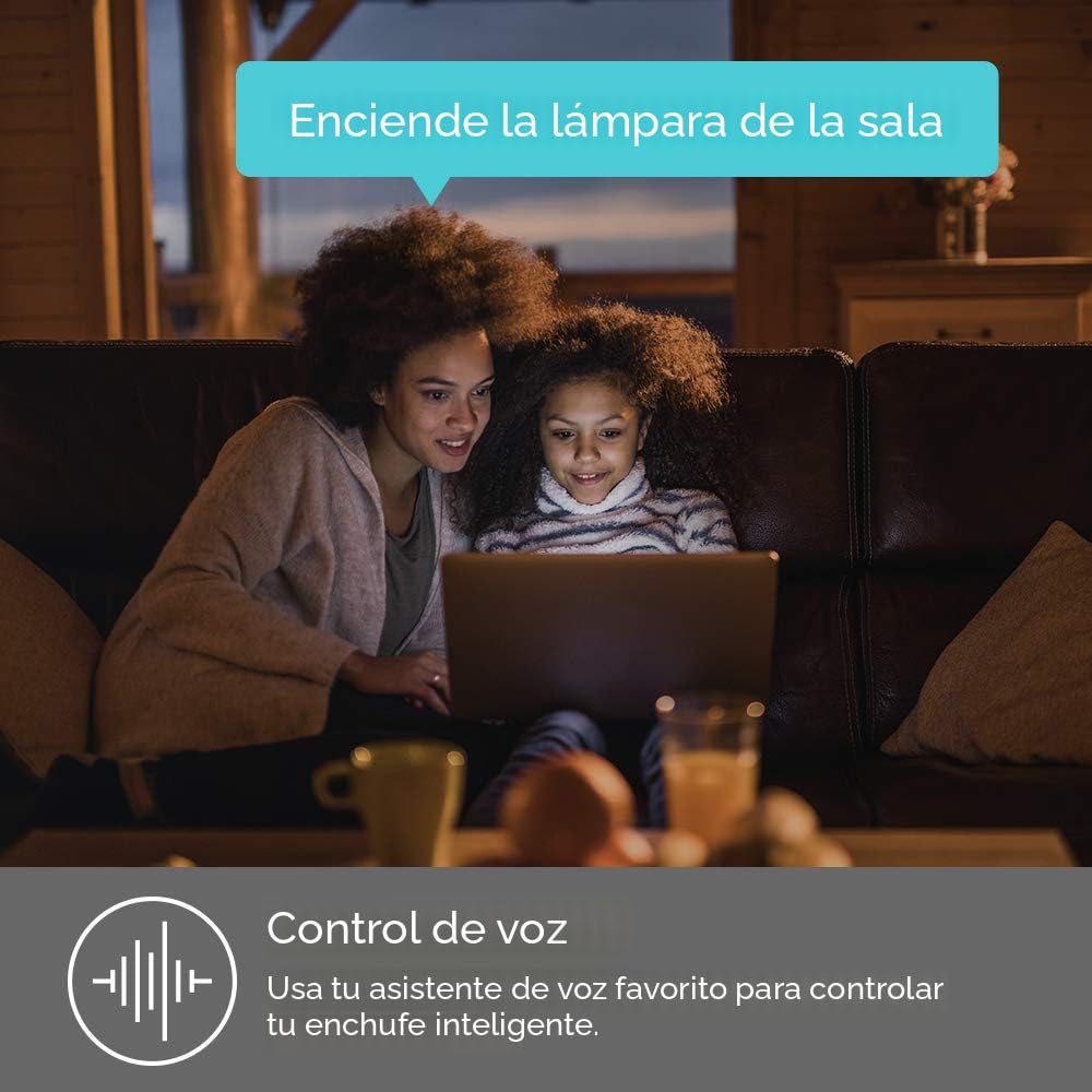 Kasa Smart Enchufe HS103P4, toma Wi-Fi para el hogar inteligente fu...