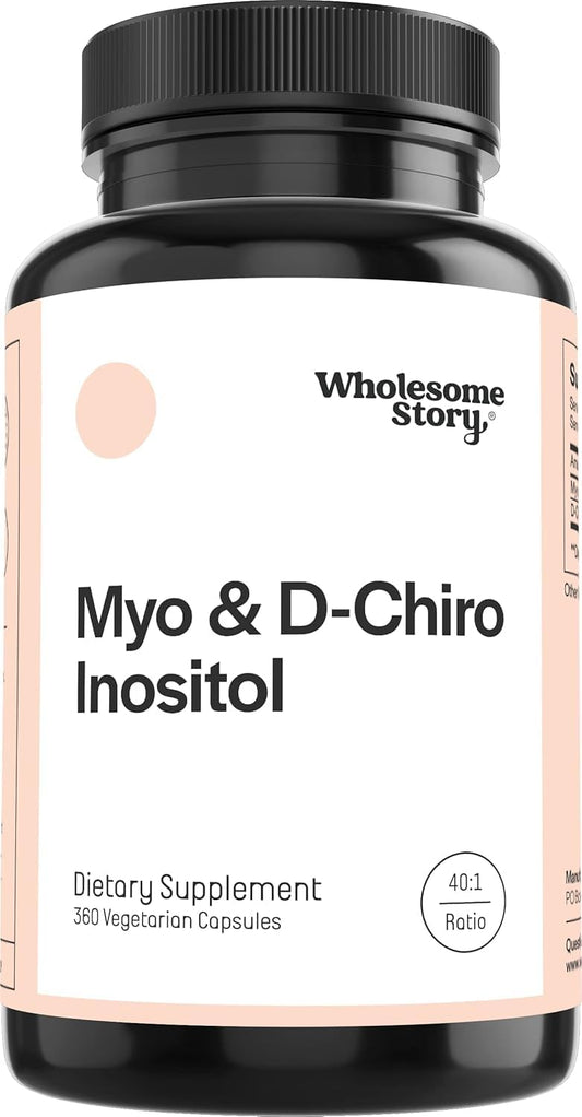 Wholesome Story Suplemento de mio-inositol y D-quiro inositol para...