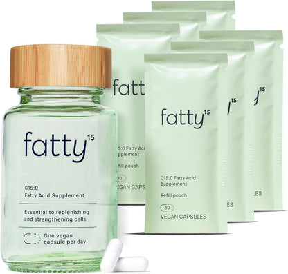 Fatty15 Suplemento de ácido pentadecanoico C15:0 The Longevity Nutr...