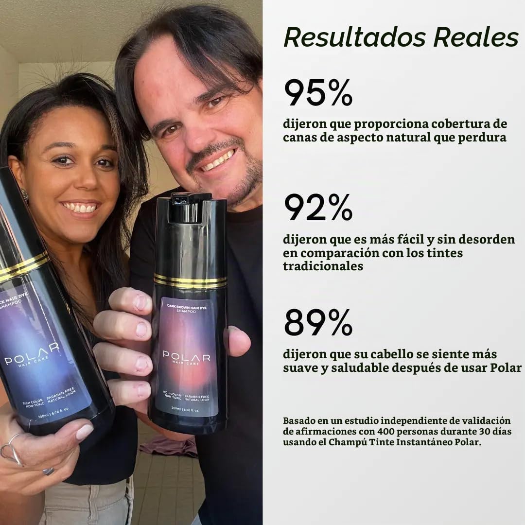 Champú de tinte polar para el cabello | Champú de color de tinte pa...