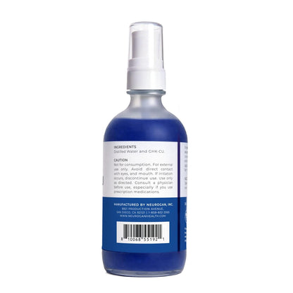 Neurogan GHK-Cu Suero de Péptidos de Cobre para Cabello y Cuero Cabelludo – 2400mg, 4% Péptidos de Cobre – Fórmula de Absorción Rápida a Base de Agua para Suavidad y Brillo del Cabello - Spray
