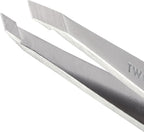 Tweezerman - Pinza inclinadas para cejas de acero inoxidable