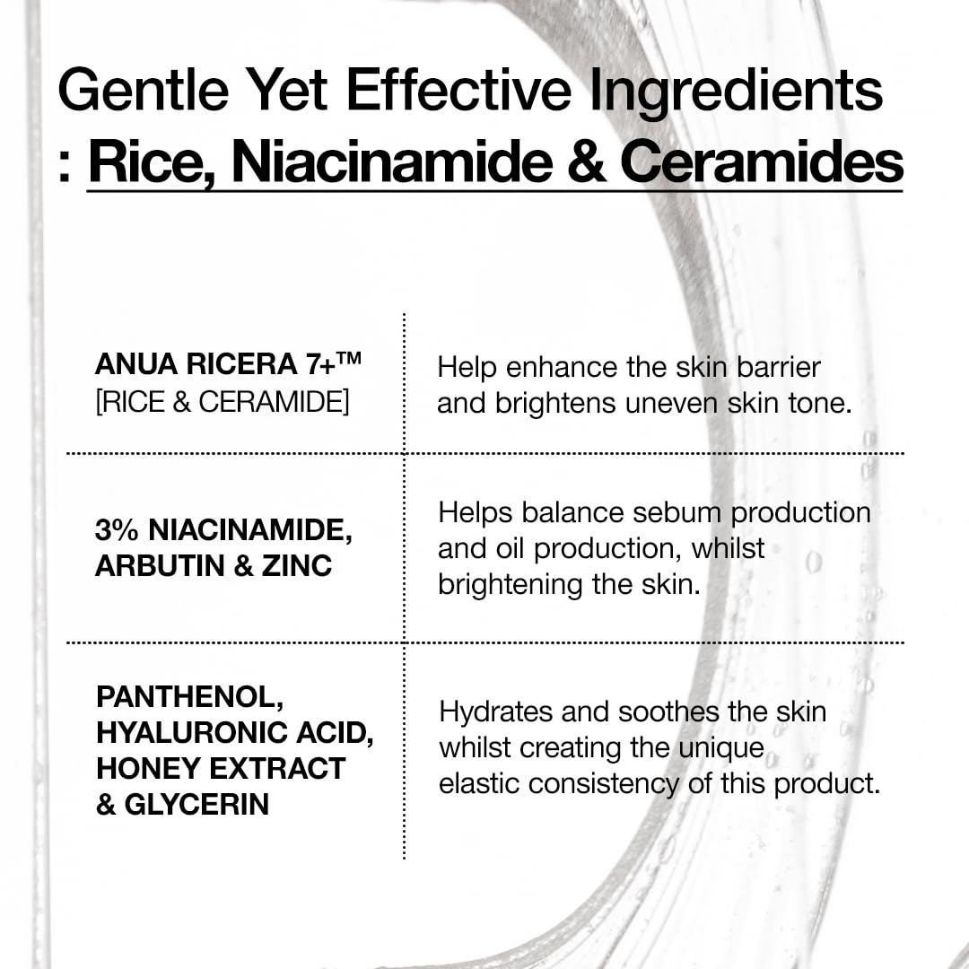 ANUA Rice Ceramide 7 Suero Hidratante de Barrera, Suero Hidratante...