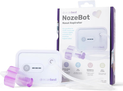 Dr. Noze Best NozeBot Aspirador Nasal Eléctrico para Bebés - Diseña...
