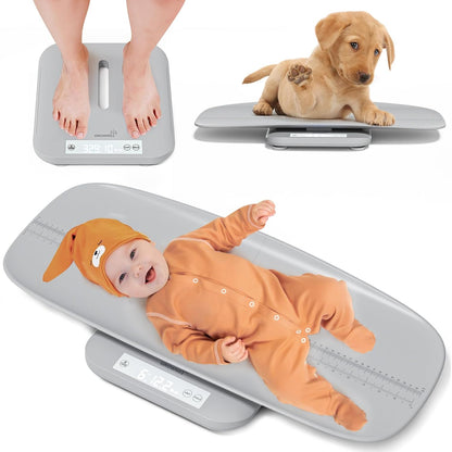 Báscula multifuncional para bebés y mascotas, pesa hasta 330 libras...
