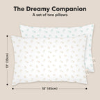 KeaBabies 2pk - Almohadas para niños de 2 años a 5,13 x 18 pulgadas...