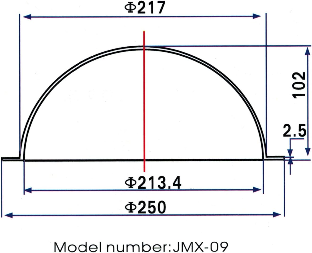 JMX domo protector para cámaras de seguridad, de acrílico, de 9 pul...