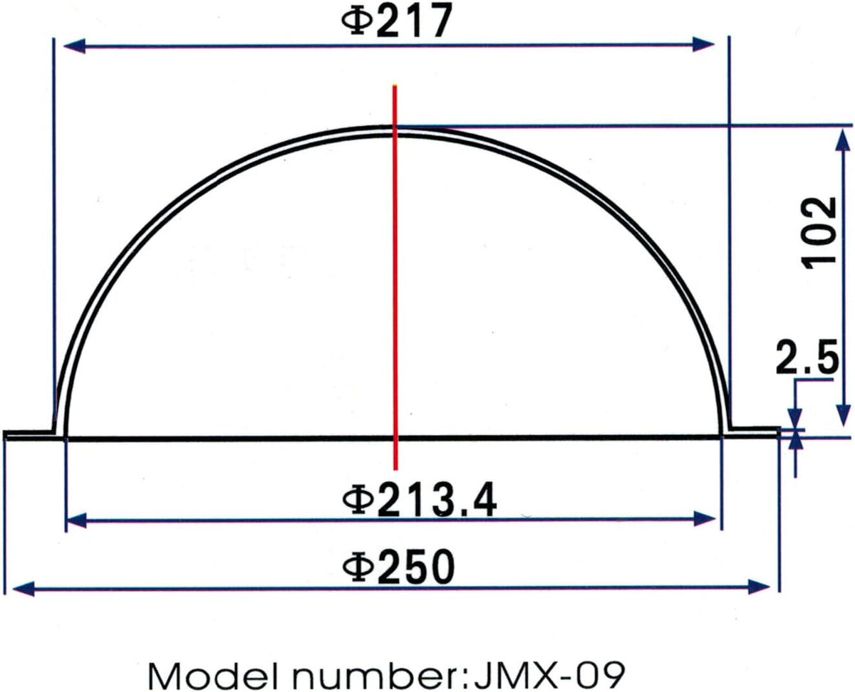 JMX domo protector para cámaras de seguridad, de acrílico, de 9 pul...