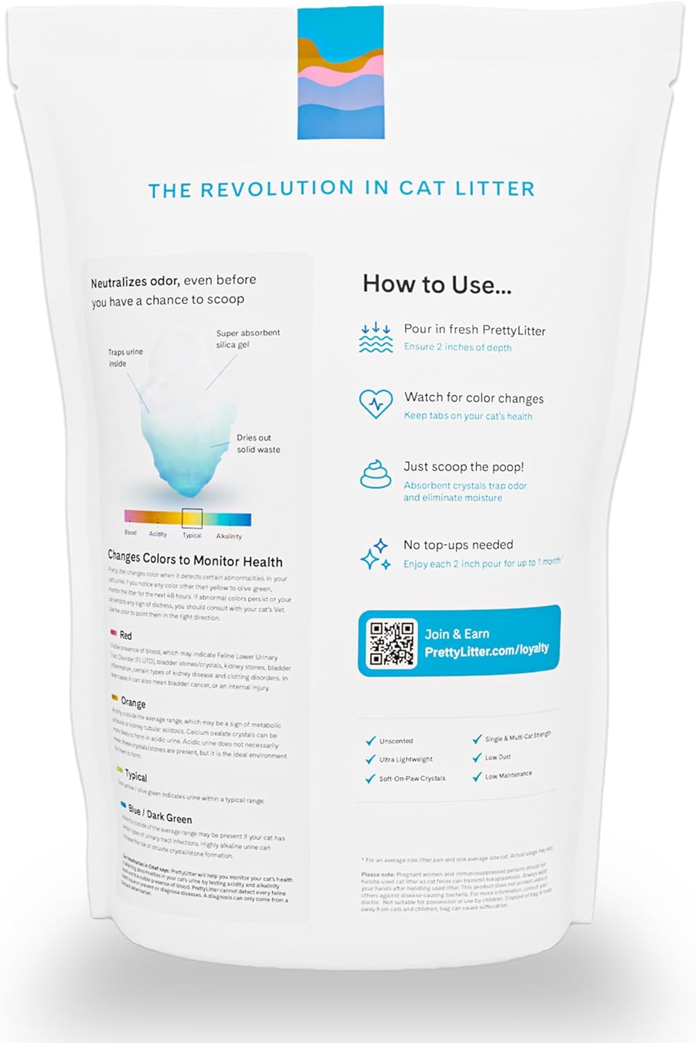 PrettyLitter Arena para gatos con monitoreo de salud (sin perfume,...