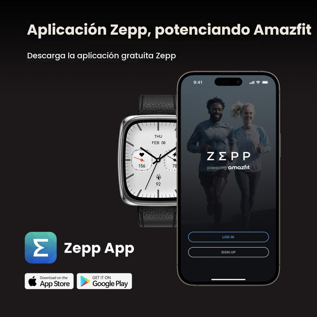 Amazfit Reloj inteligente Active 2 Premium de 1.75 pulgadas, crista...