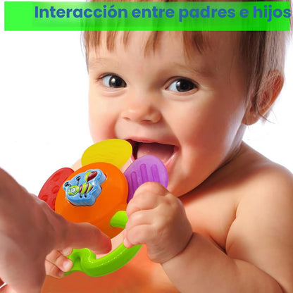 AIVIAI Juguetes para bebés de 0 a 6 meses, juguetes para bebés de 0 a 3 meses, sonajeros para bebés, juego de juguetes con caja de almacenamiento, sonajeros musicales para recién nacidos, juego de regalos con el primer sonajero del bebé (11 piezas)