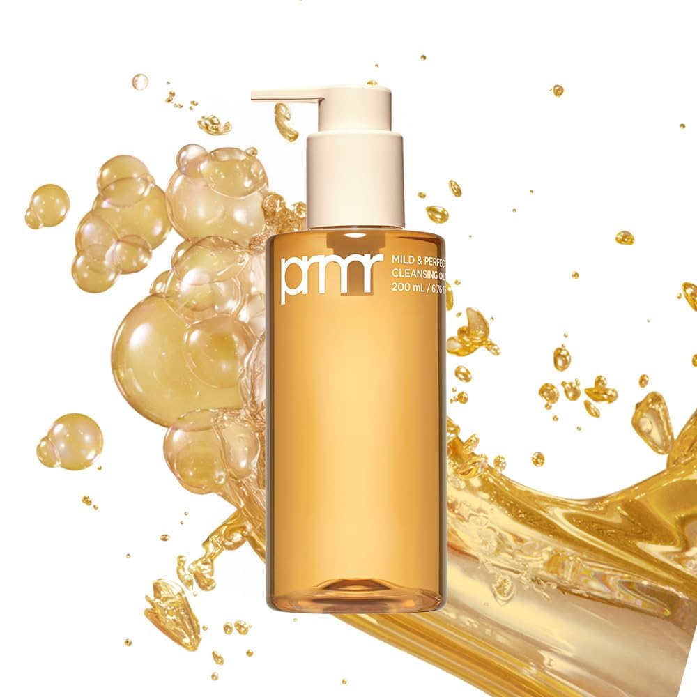Primera (PRMR Oil to Foam Cleanser Aceite coreano de limpieza profunda, removedor de maquillaje diario, puntos negros, eliminación de polvo y suciedad, limpieza de poros, ácido hialurónico, limpieza