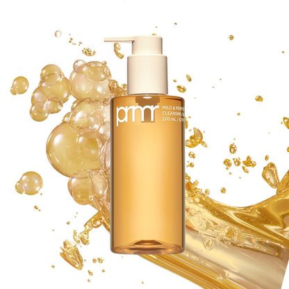 Primera (PRMR Oil to Foam Cleanser Aceite coreano de limpieza profunda, removedor de maquillaje diario, puntos negros, eliminación de polvo y suciedad, limpieza de poros, ácido hialurónico, limpieza