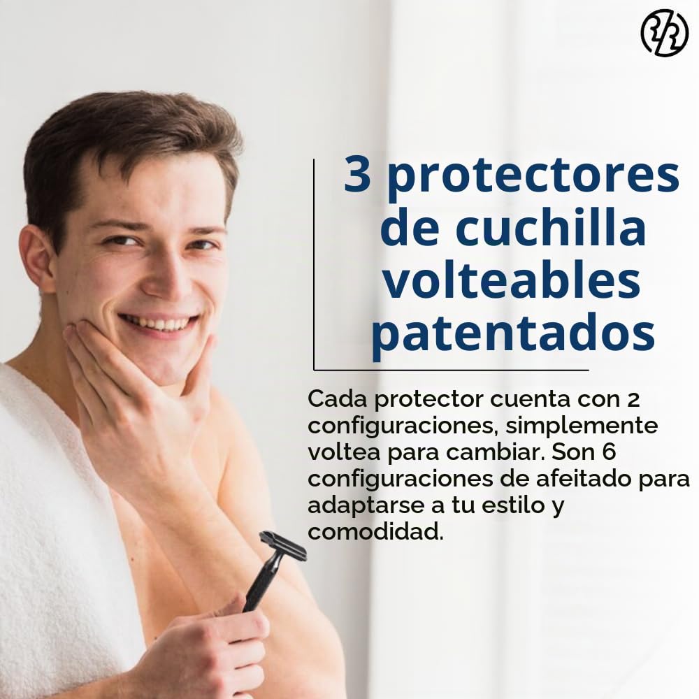 Maquinilla de afeitar de seguridad Rockwell Razors 6S de acero inox...