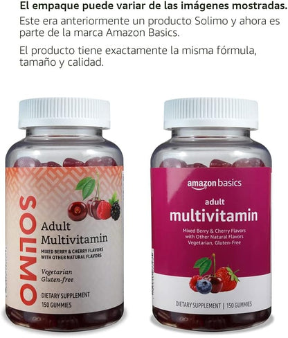Amazon Basics Gomitas multivitamínicas para adultos, mezcla de baya...